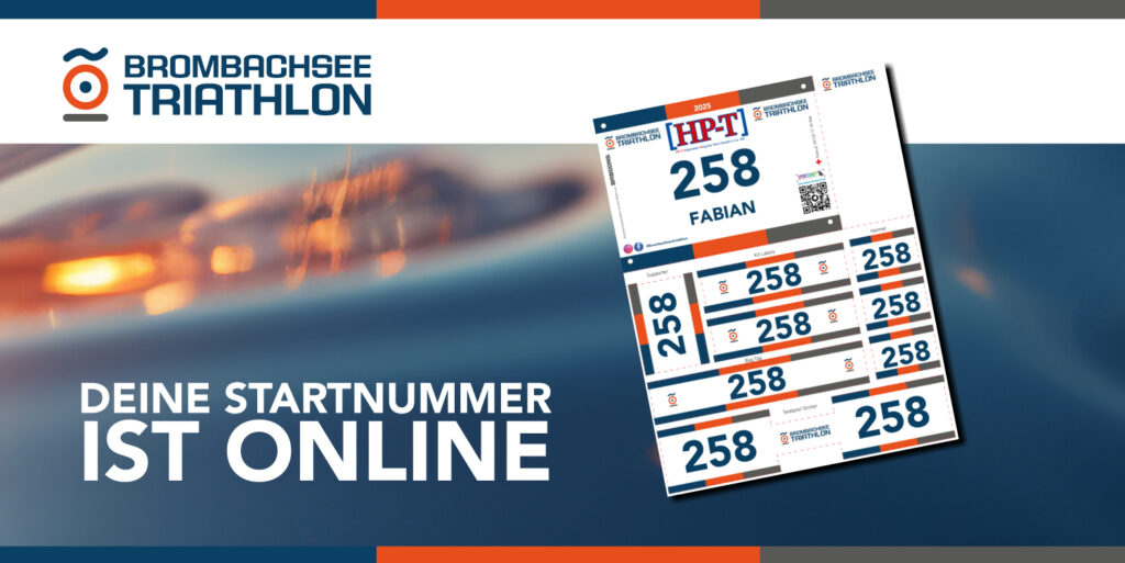 Startnummern für den Brombachseetriathlon jetzt online!