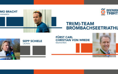 Dreamteam bei der Premiere des Brombachseetriathlons