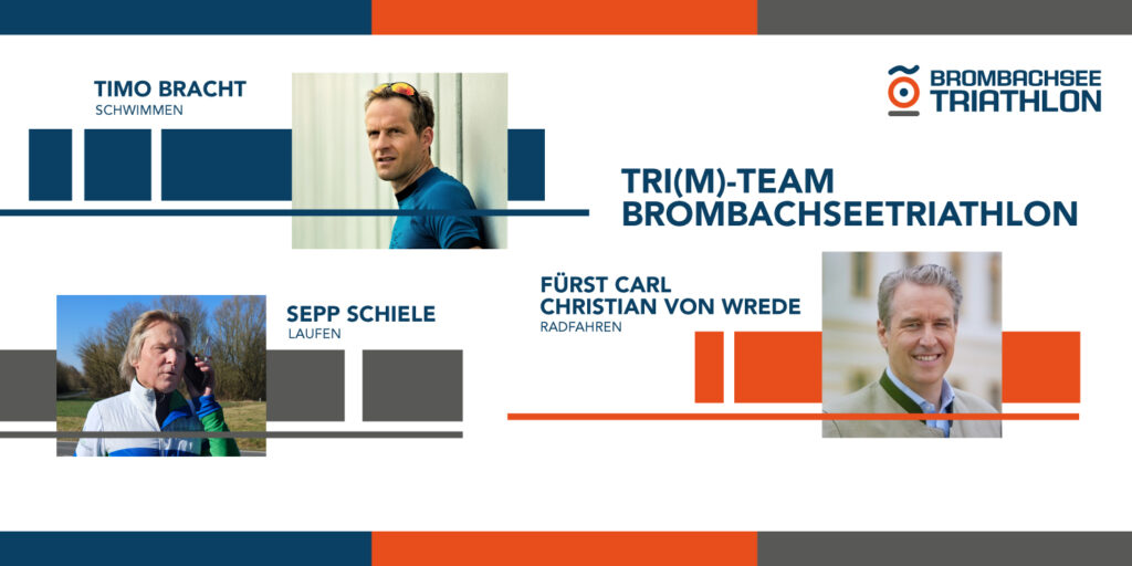 Dreamteam bei der Premiere des Brombachseetriathlons