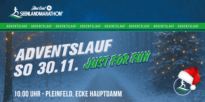 Bereit für den Fürst Carl Seenlandmarathon Adventslauf?