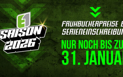 E1 Serieneinschreibung: Frühbucherphase endet am 31. Januar
