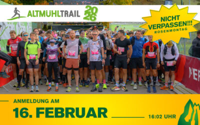 Altmühltrail 2026: Am Rosenmontag öffnet die Anmeldung