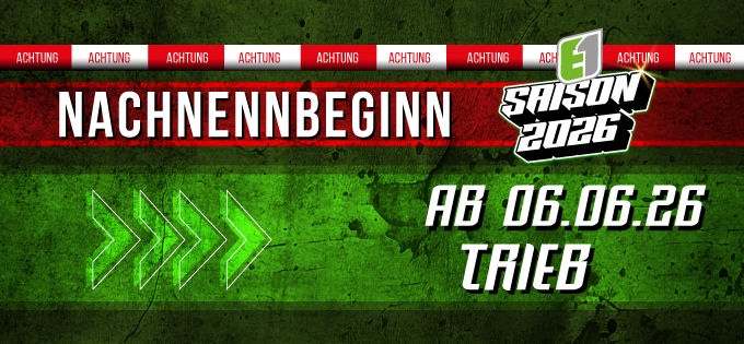 Enduro One Trieb 2026: Nachnennbeginn bereits am 6.6.2026!