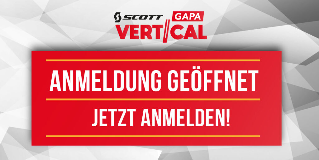 SCOTT GaPa Vertical 2027: Anmeldung geöffnet – jetzt Frühbucherpreis sichern!