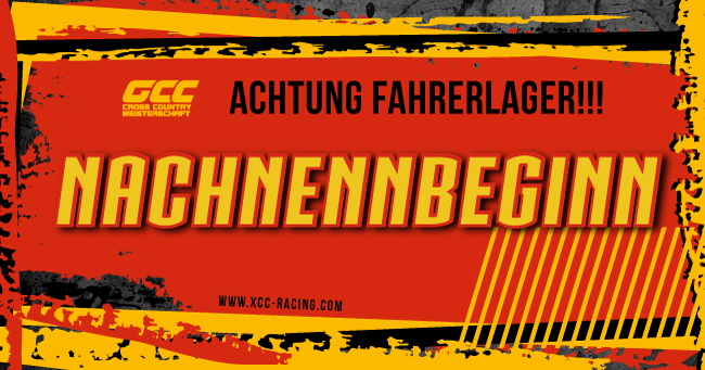 GCC-Finale in Bühlertann: Nachnennbeginn am 12. September