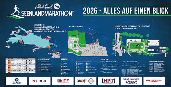 Das volle Programm beim Fürst Carl Seenlandmarathon